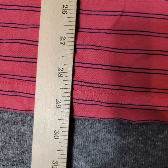Peter Millar Crown Comfort Men's Golf Polo Shirt XL Red Blue Striped Club Logo A - Picture 10 of 13